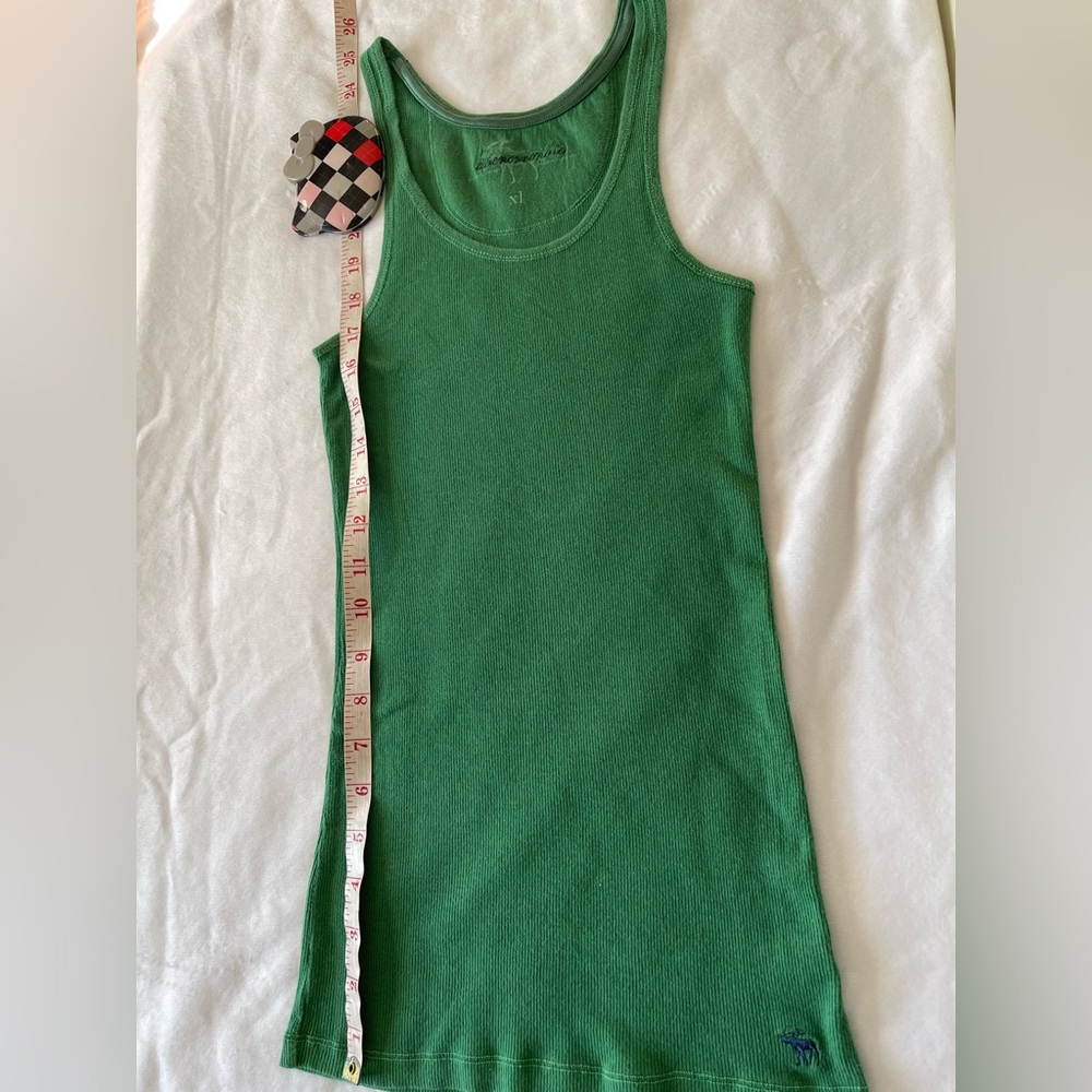 Abercrombie Ribbed Green Tank Top Juniors - Picture 15 of 15